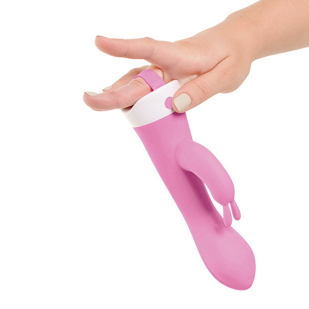 Vibrador de conejo para golpear la pared en 3Some