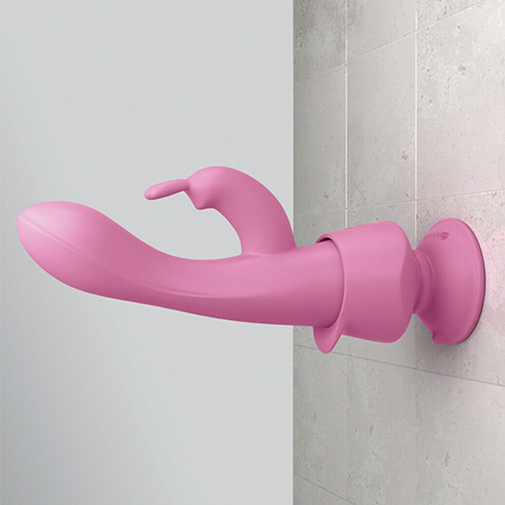 Vibrador de conejo para golpear la pared en 3Some