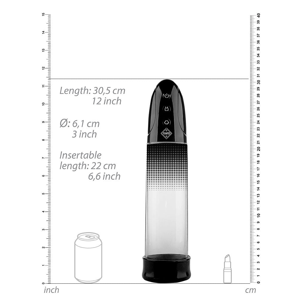 Bomba de succión automática recargable negra Luv