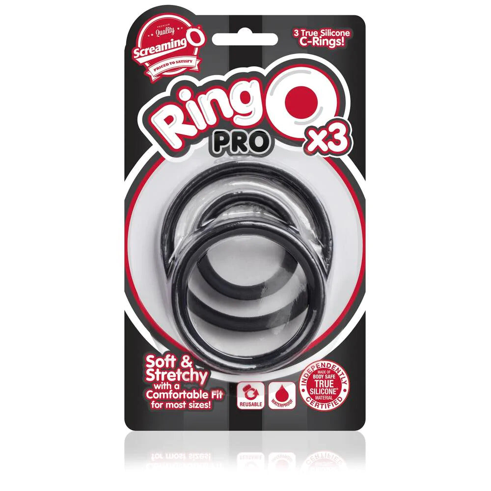 Anillos para el pene Screaming O RingO Pro X3, color negro