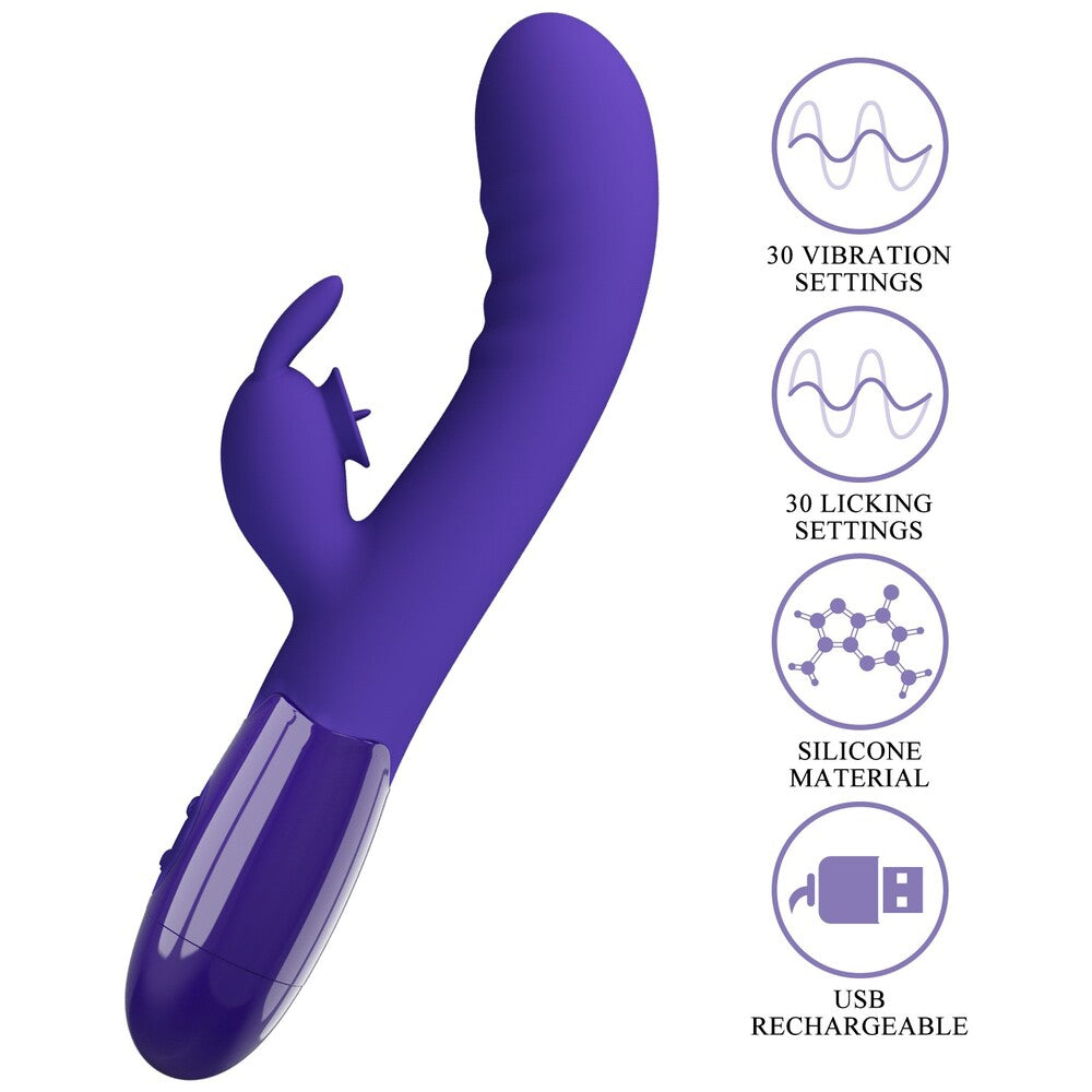 Vibrador conejo juvenil Cerberus de Pretty Love