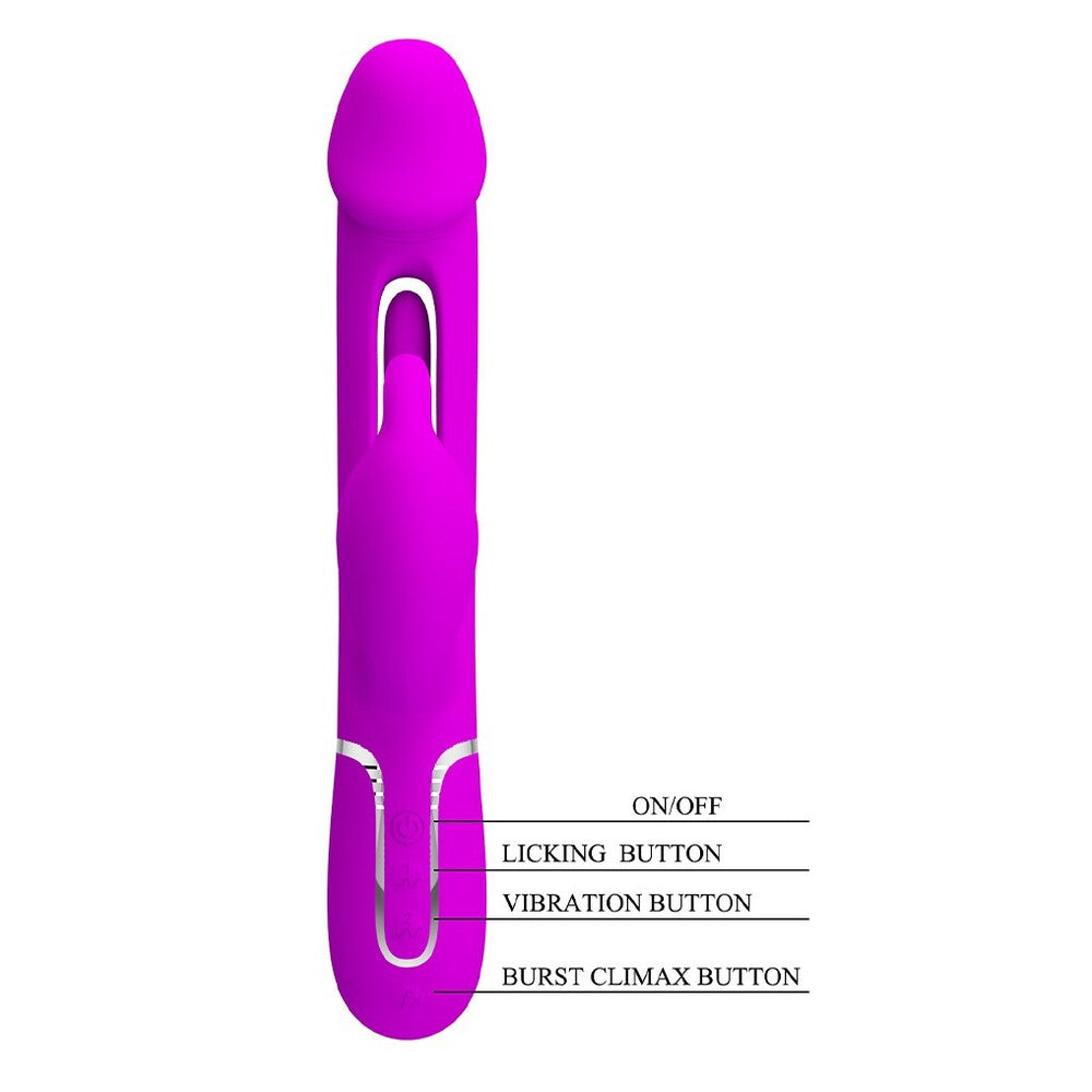 Vibrador de conejo recargable Pretty Love Kampas