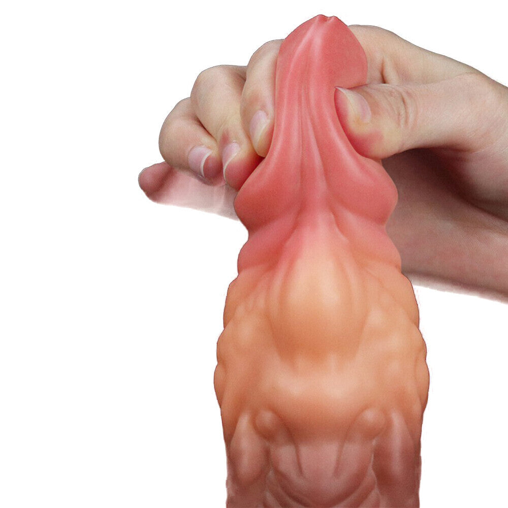 Cockring double couche en silicone Lovetoy de 7 pouces