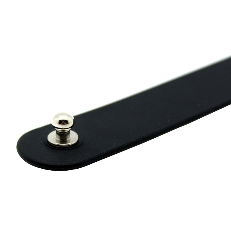 Collier de salope en silicone noir