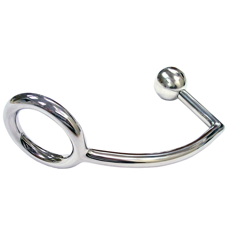 Anillo para el pene de acero inoxidable Rouge con sonda anal