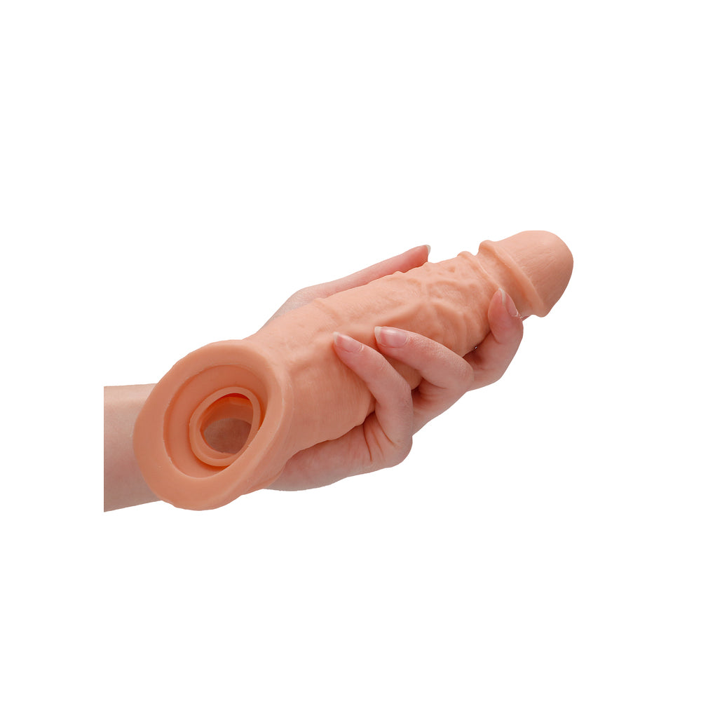 Funda para pene RealRock de 9 pulgadas, color rosa carne