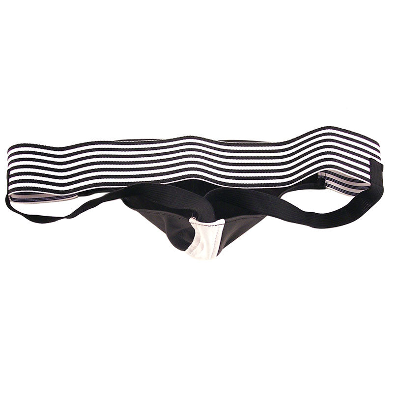 Jockstrap Rouge Garments noir et blanc