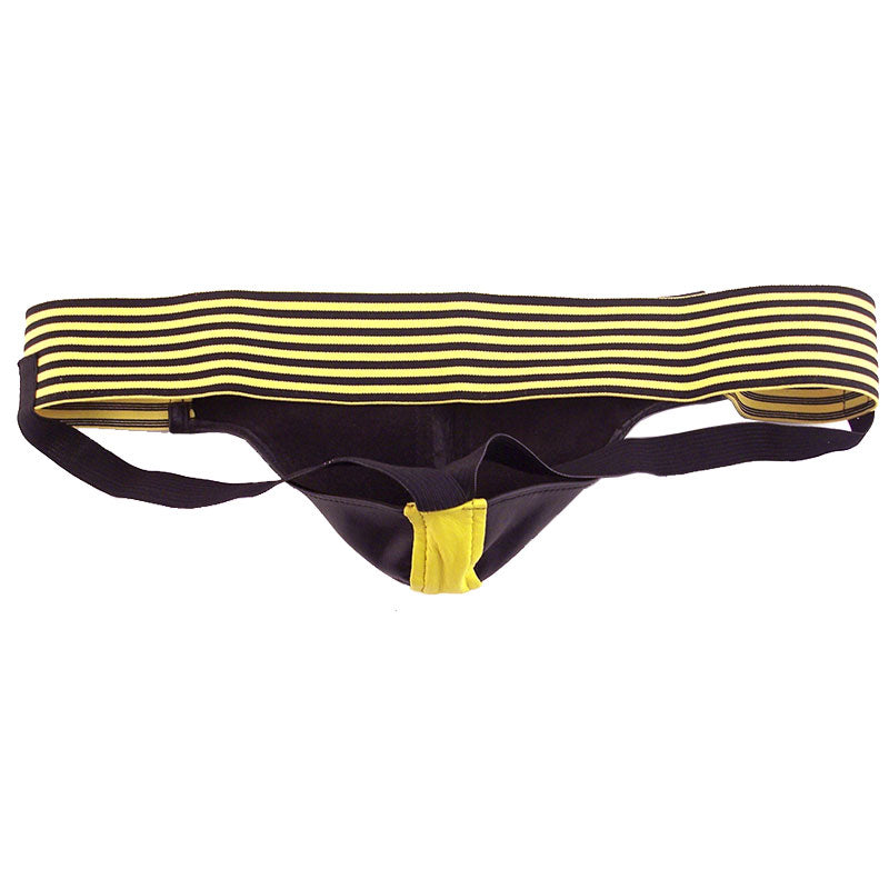 Jock negro y amarillo de Rouge Garments