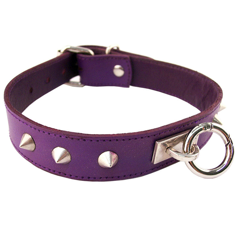 Collier clouté violet Rouge Garments ORing