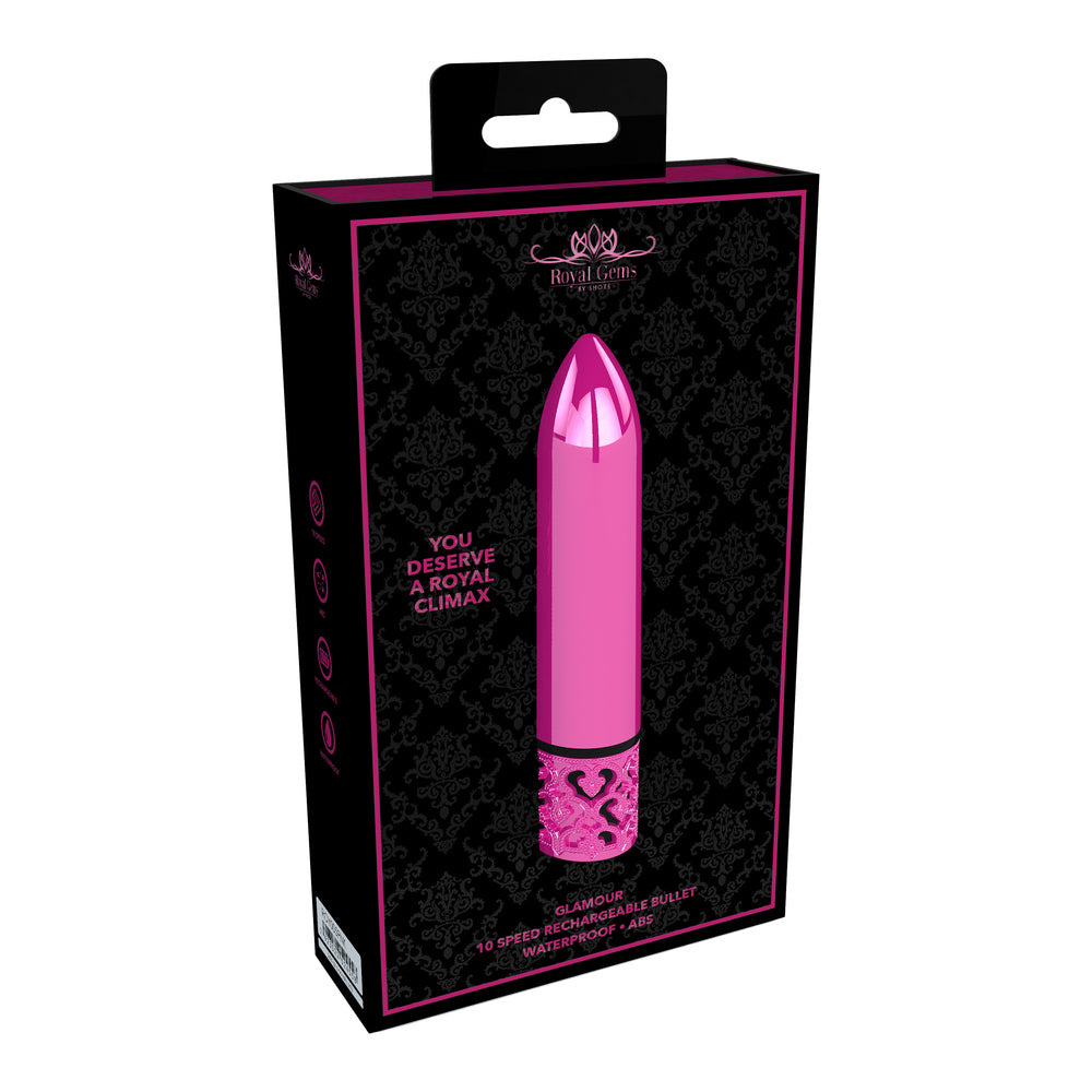 Bala recargable Royal Gems Glamour de color rosa