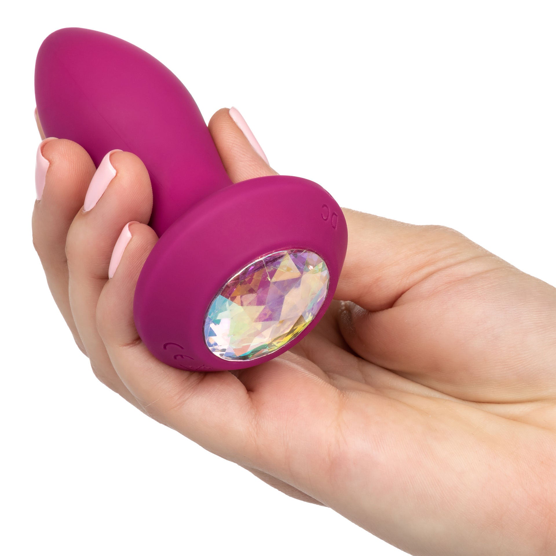 Sonde vibrante en cristal Power Gem Butt Plug PETITE