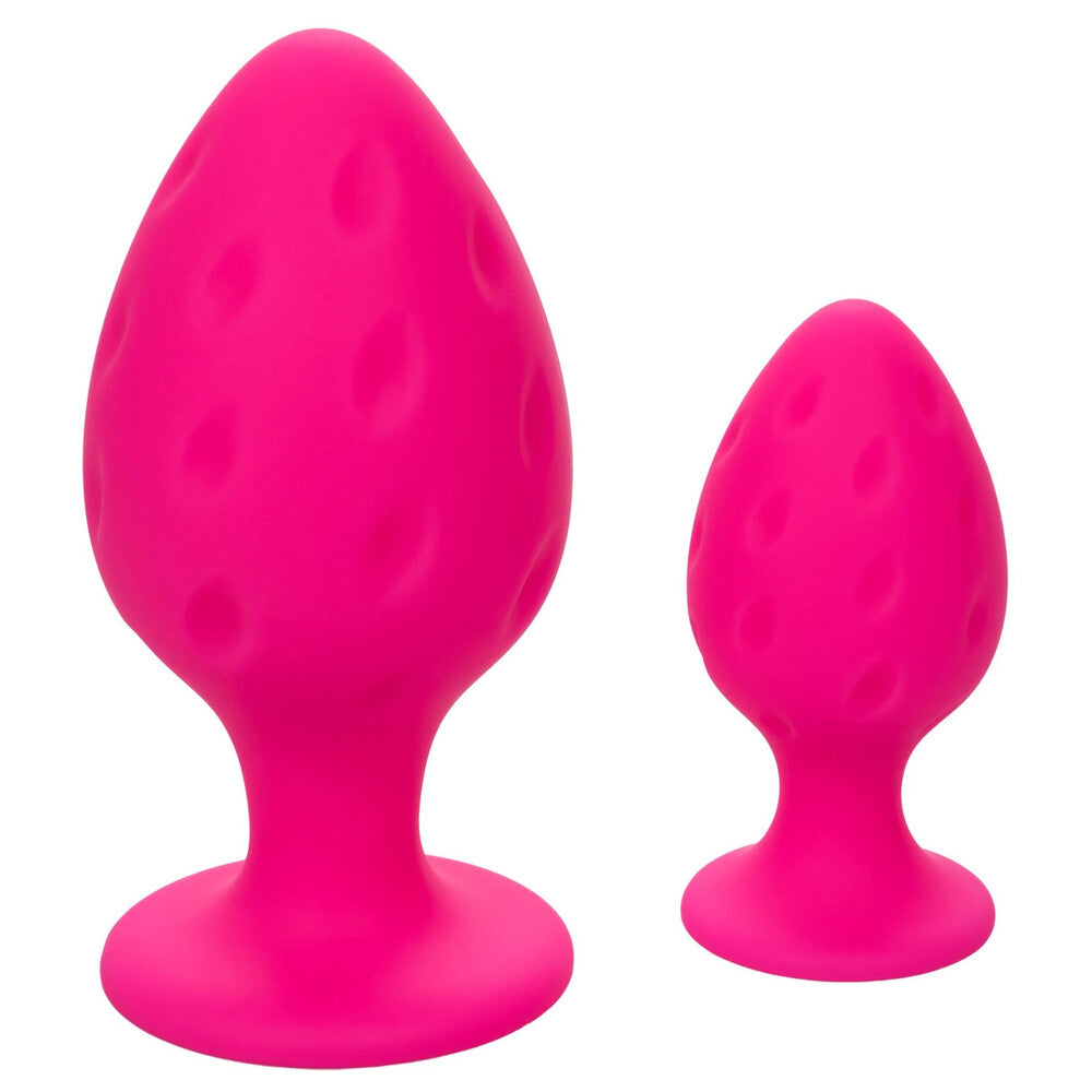 Duo de plugs anaux coquins rose