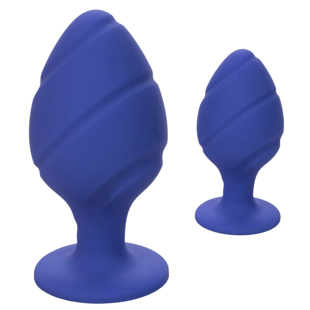 Dúo de tapones anales Cheeky Butt Plug morado