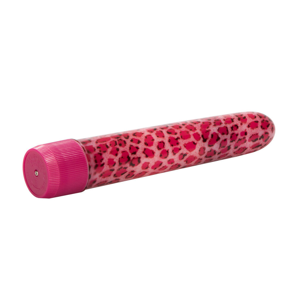 Masajeador vibrador con forma de leopardo rosa