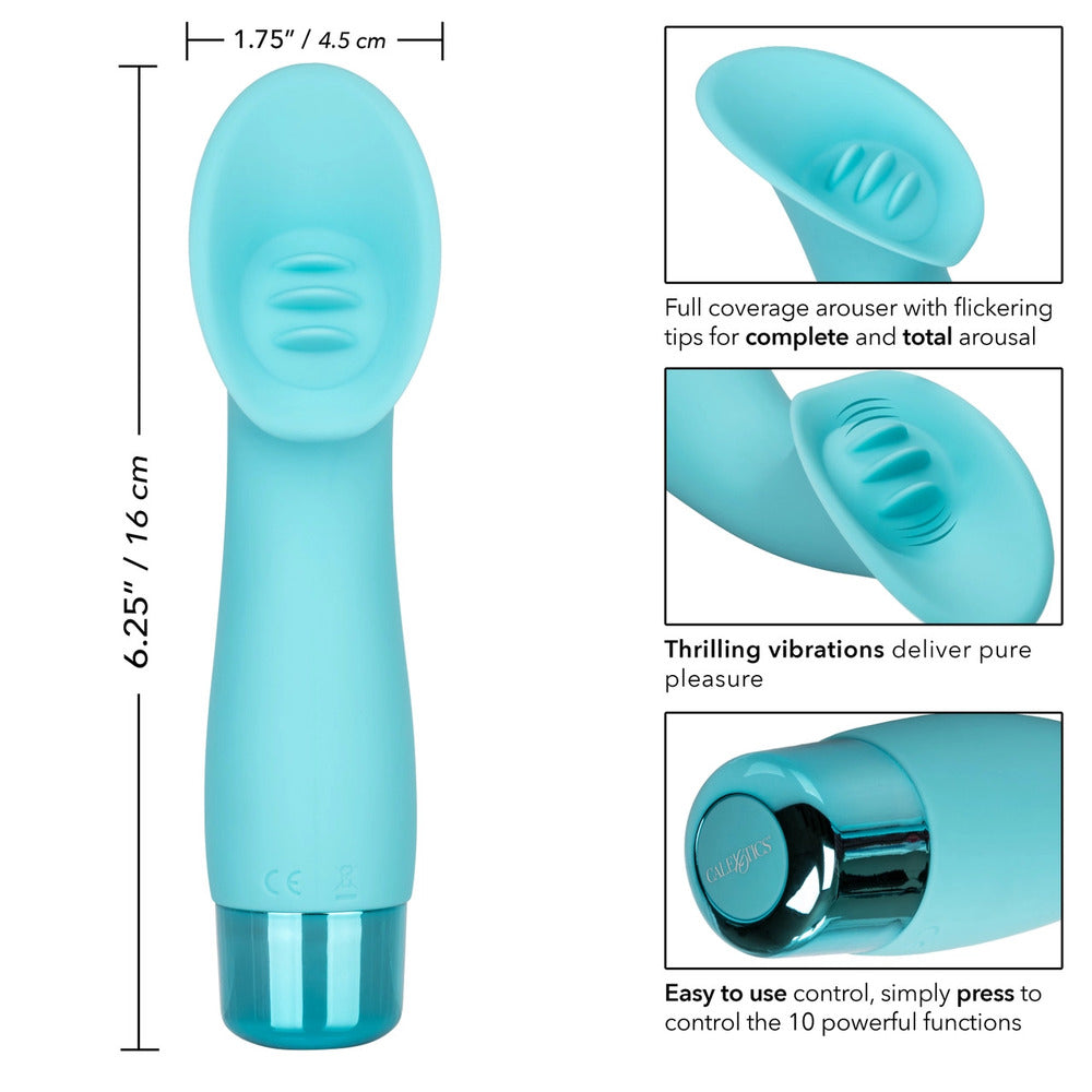 Vibrador de silicona para clítoris Eden Climaxer, resistente al agua, 6,25 pulgadas