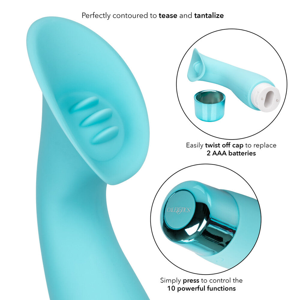 Vibrador de silicona para clítoris Eden Climaxer, resistente al agua, 6,25 pulgadas