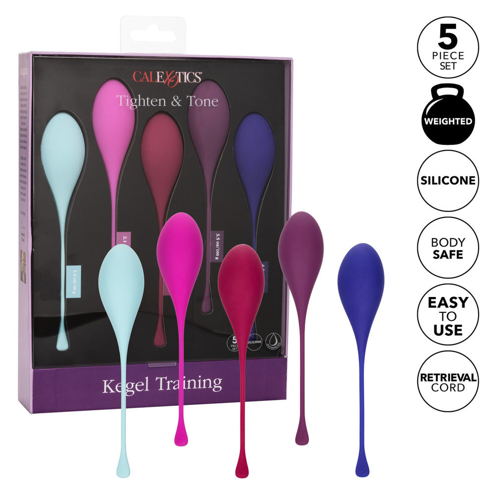 Set de 5 piezas para ejercicios de Kegel para tonificar y apretar