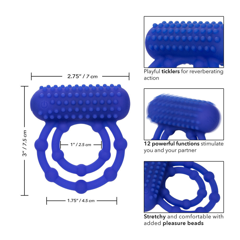 Anneau pénien rechargeable Maximus à 10 billes