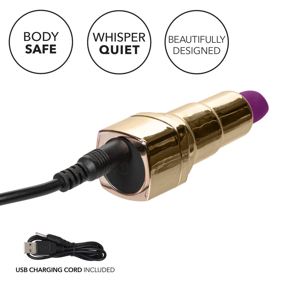 Vibromasseur rechargeable pour rouge à lèvres Bad Bitch de Naughty Bits