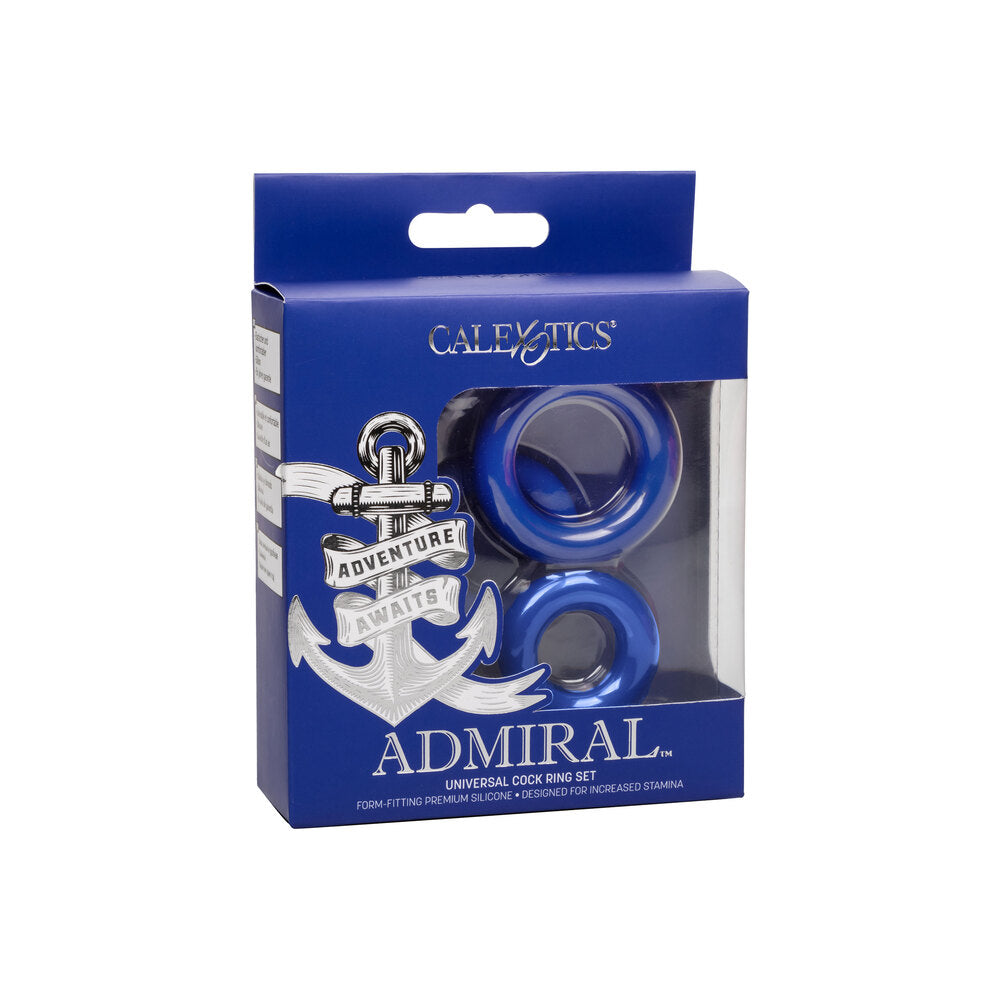 Ensemble d'anneaux péniens universels Admiral bleu