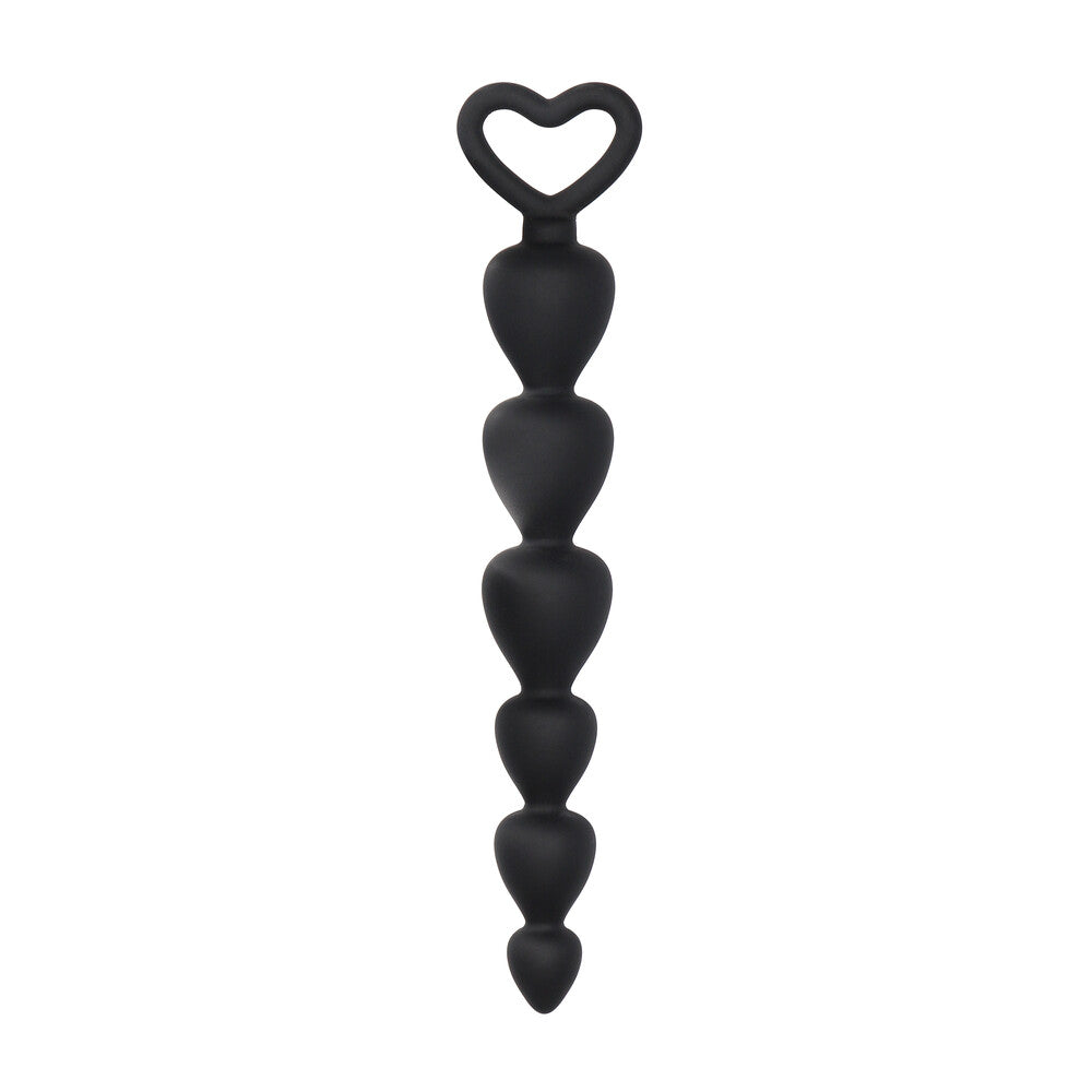 Perles anales en silicone noir