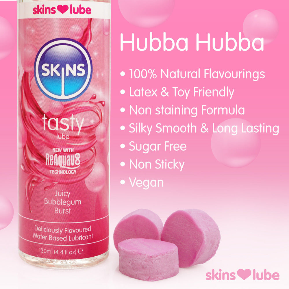 Lubrifiant à base d'eau Skins Juicy Bubblegum Blast 130 ml