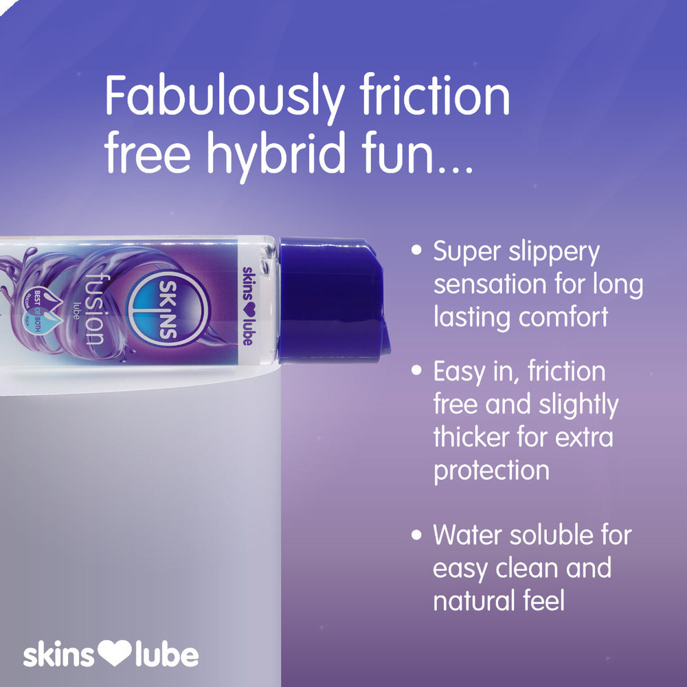 Lubrifiant hybride à base de silicone et d'eau Skins Fusion 130 ml