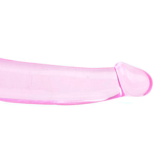 Consolador con correa sin tirantes color rosa Double Fun