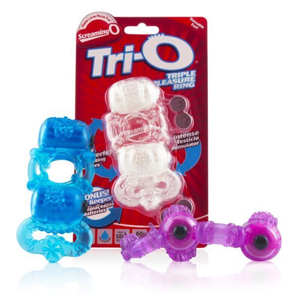 Anillo vibrador para el pene Screaming O TriO