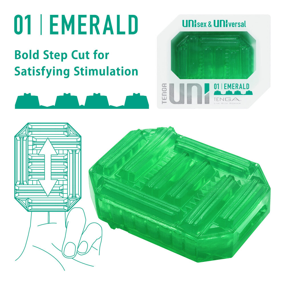 Masturbateur Tenga UNI Emerald Sleeve