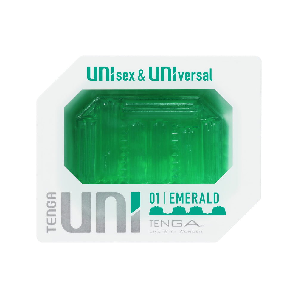 Masturbador con funda esmeralda Tenga UNI