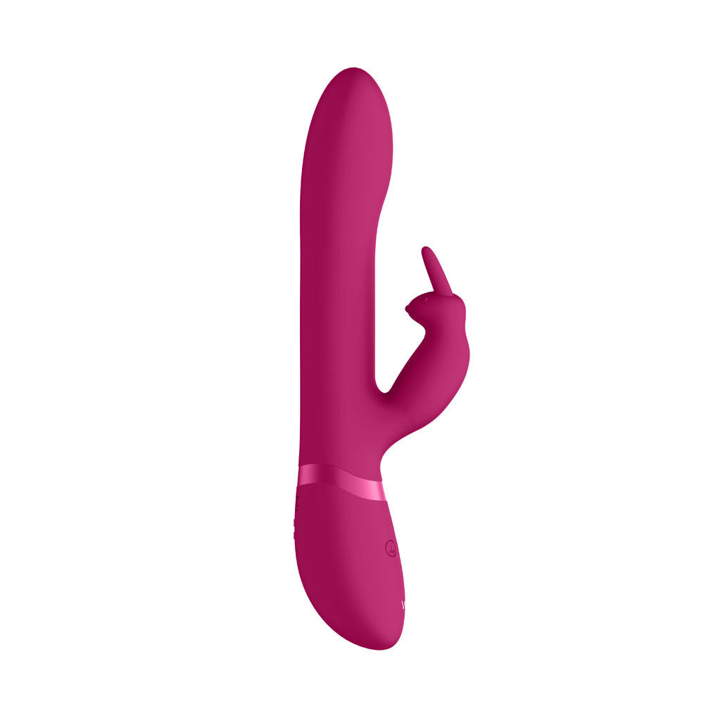 Vibrador de conejo rosa con perlas estimulantes Vive Amoris