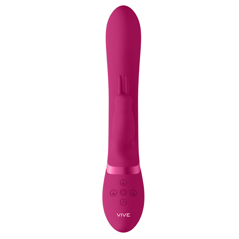 Vibrateur lapin rose Vive Amoris avec perles stimulantes