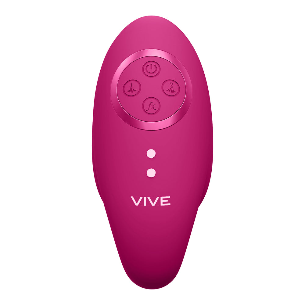 Huevo vibrador de amor y ondas de pulso Vive Aika color rosa