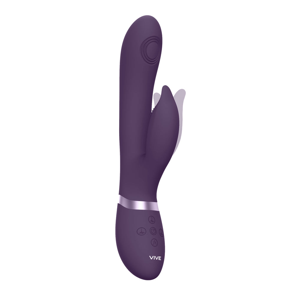 Vibrador de punto G con ondas de pulso y vibración Vive Aimi morado