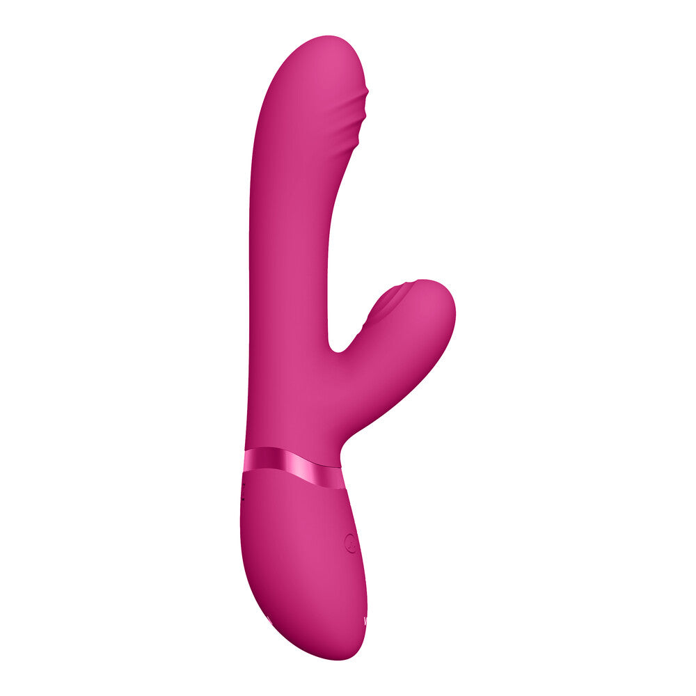 Vibrador con ondas de pulso y movimiento de dedos Vive Tani, color rosa