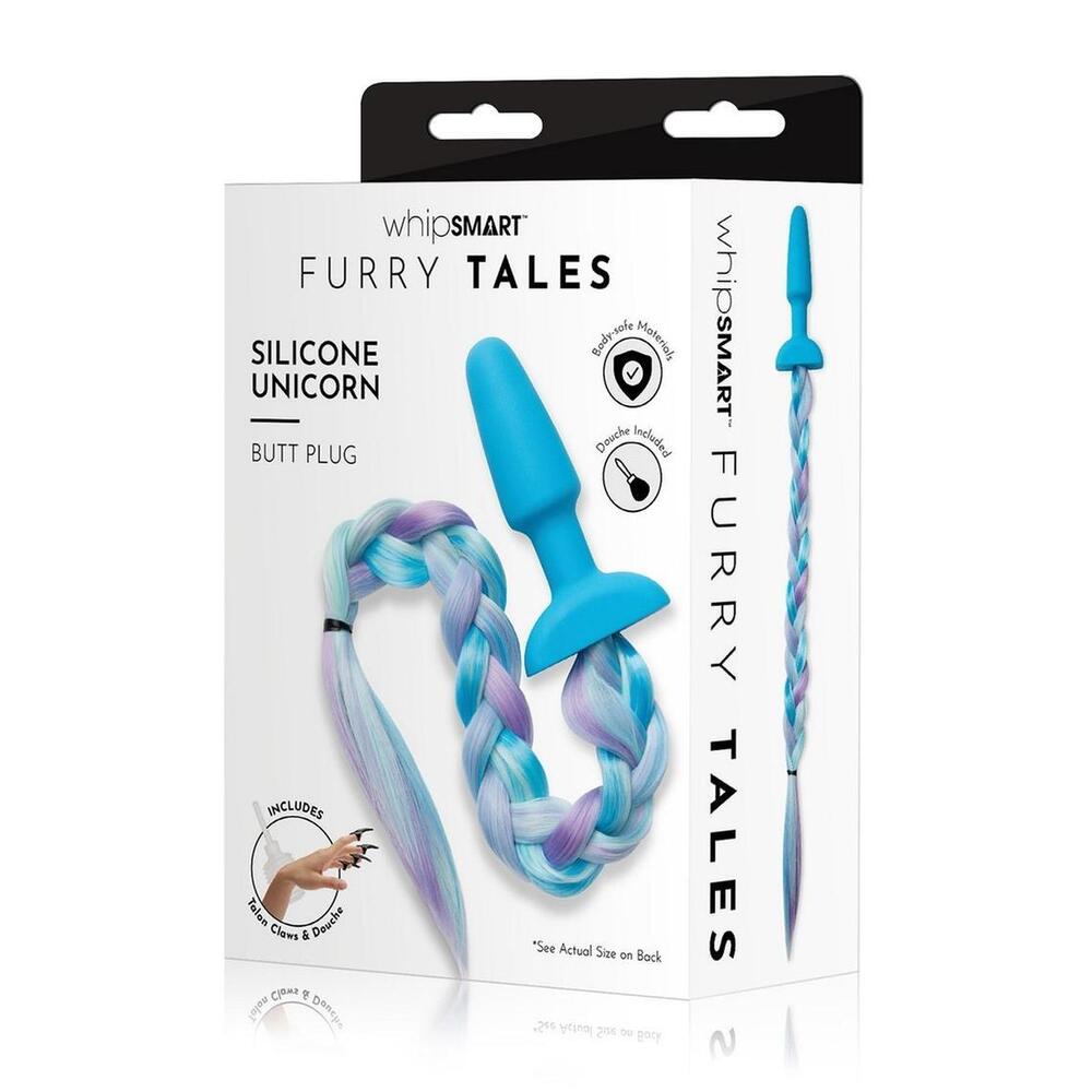 Plug anal queue de licorne en silicone Furry Tales