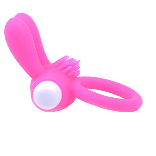 Cockring avec oreilles de lapin rose