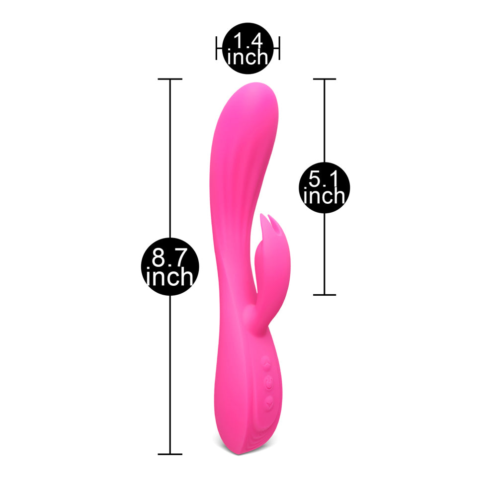 Vibrador de silicona de conejo