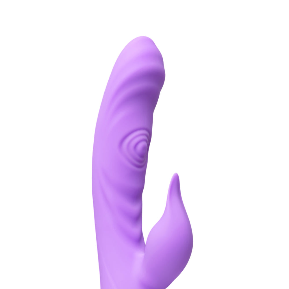 Vibrador de conejo con doble toque