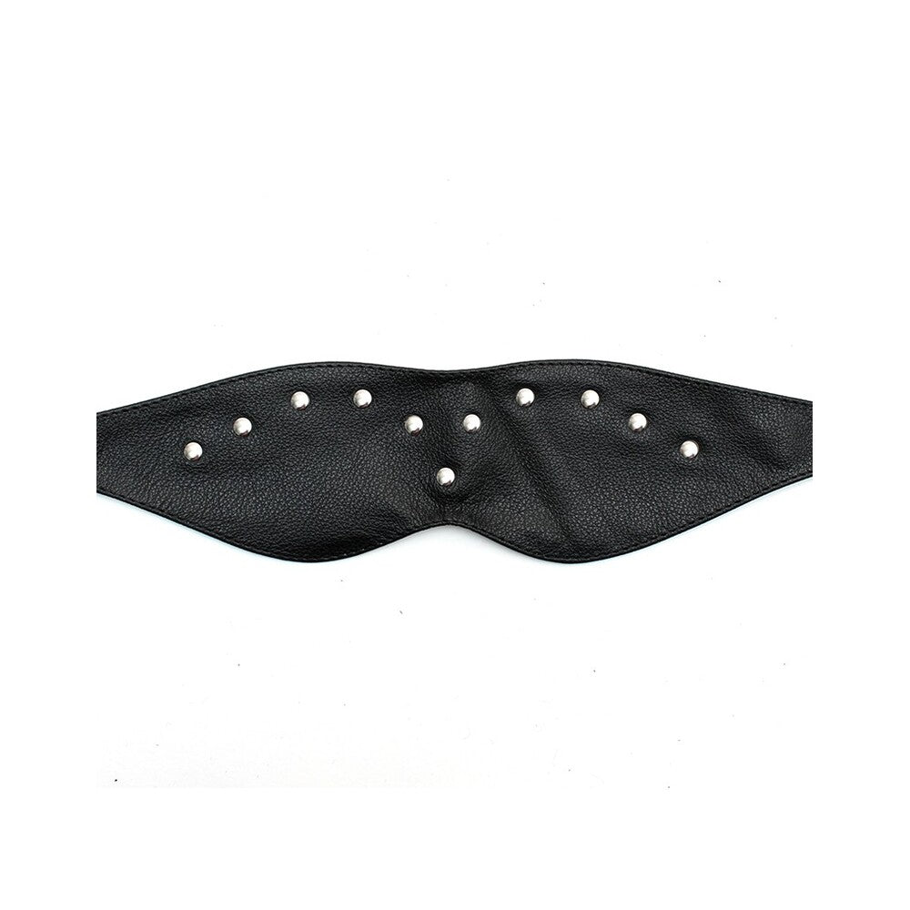 Masque en cuir avec bandeau pour les yeux